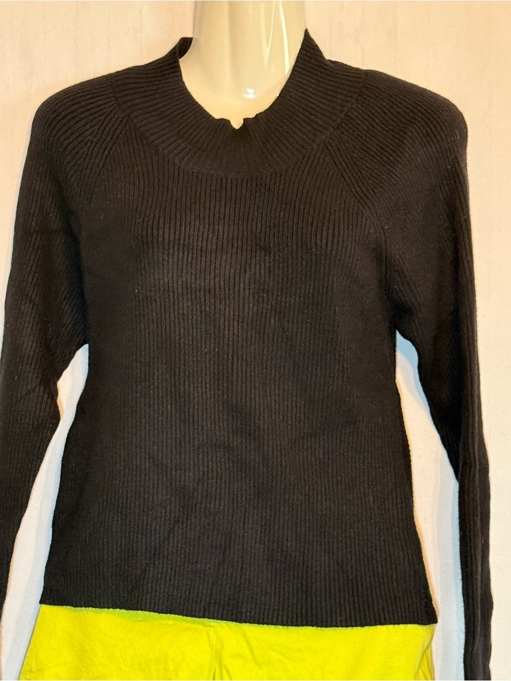 ALLOY Black Ribbed Long-Sleeve Sweater - Picture 3 of 5